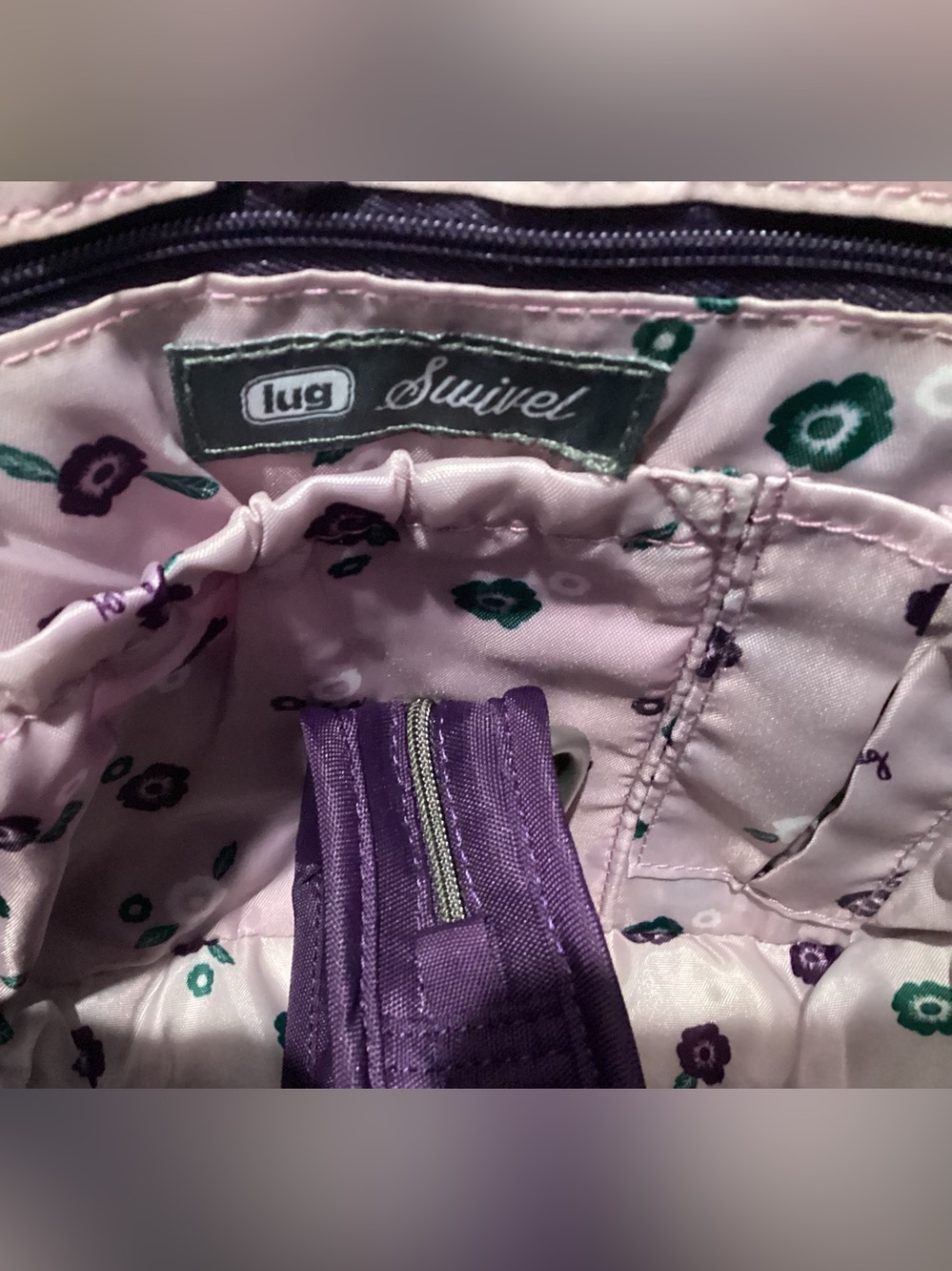 Lug Swivel Convertible Crossbody Bag. Brushed Concord Purple. NWOT. With Drizzle - Picture 11 of 12